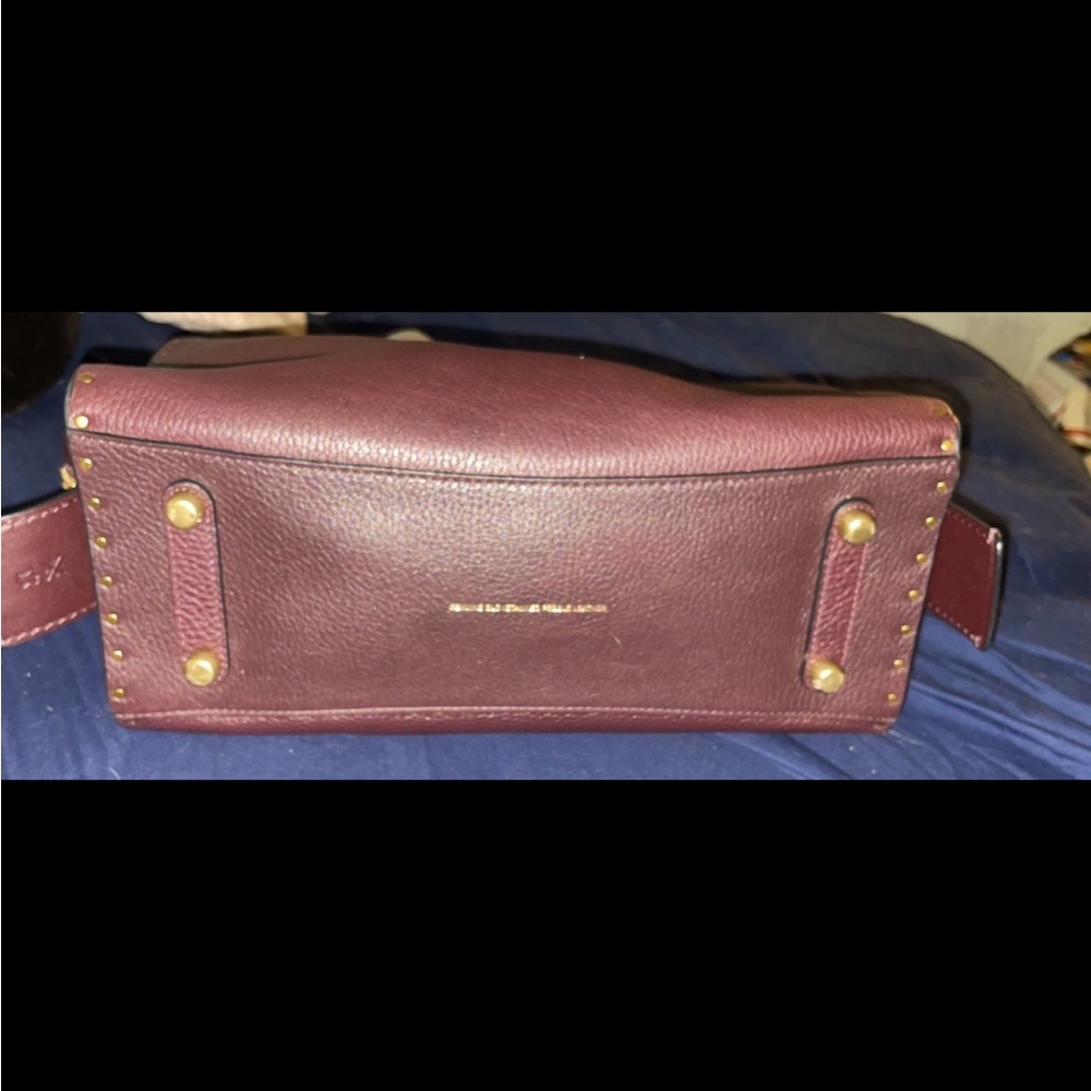 Coach Oxblood Gold Rivet Rogue NWT RARE - Picture 6 of 12